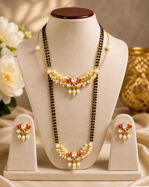 Royal Lotus Mangalsutra Set