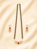 Ruby Pearl Mangalsutra Set
